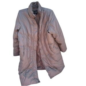 Women's London Fog Down Brown Puffer Jacket 2X